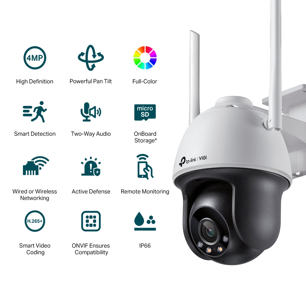 TP-Link VIGI C540-W 4MP Wi-Fi pan/tilt camera โ view 2