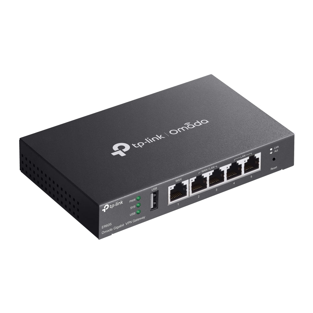 TP-Link Omada ER605 – top angle view