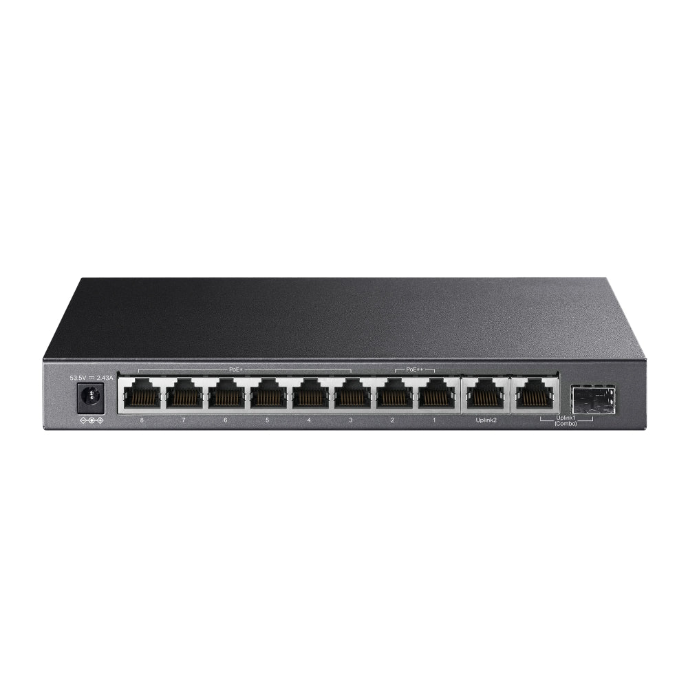 TP-Link TL-SG1210PP – front view (straight on)