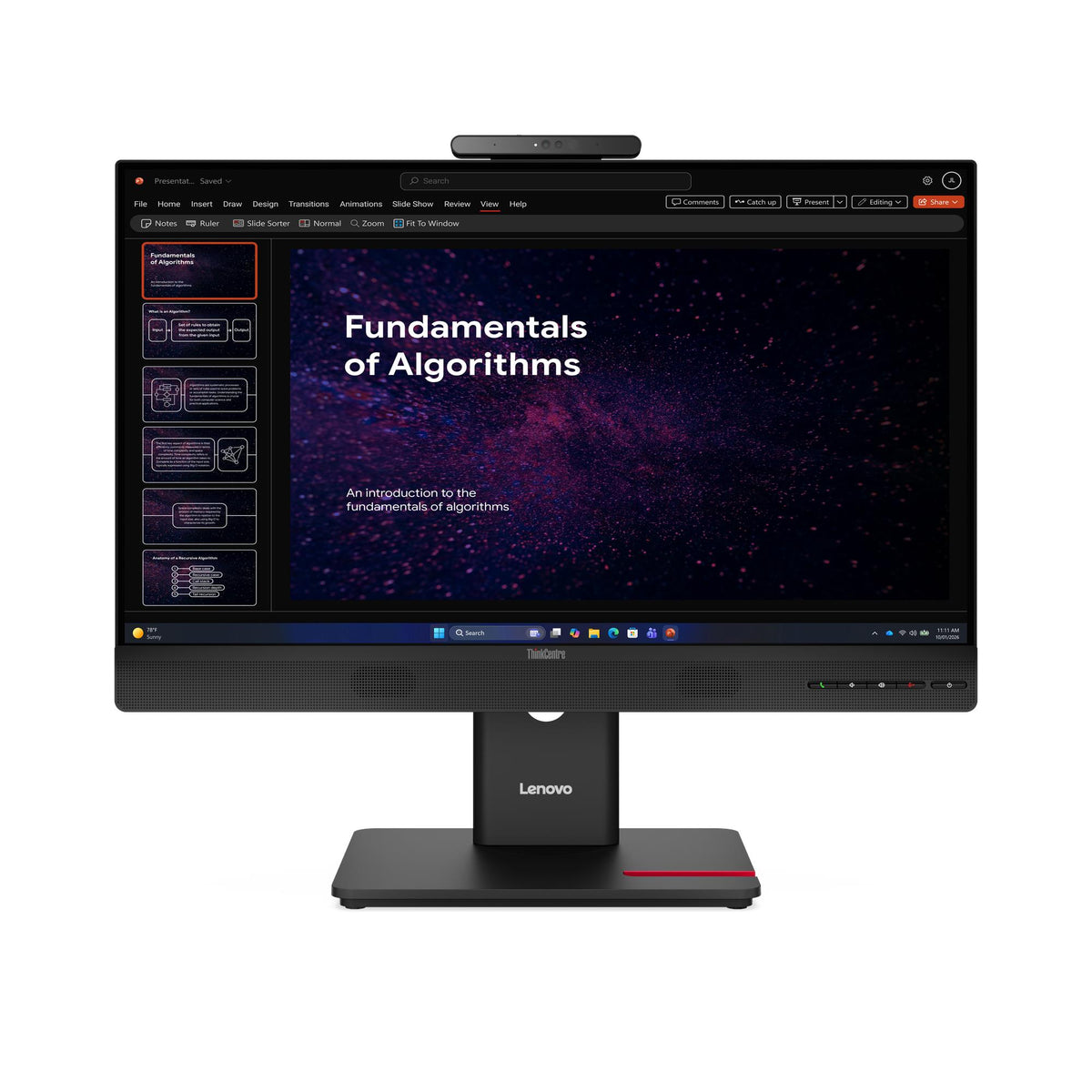 Lenovo ThinkCentre Tiny-In-One 24 Gen 6 – front view