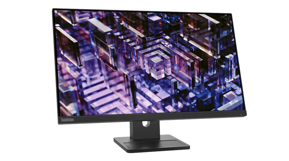 Lenovo ThinkVision E24q-30 23.8" QHD Monitor – angled view