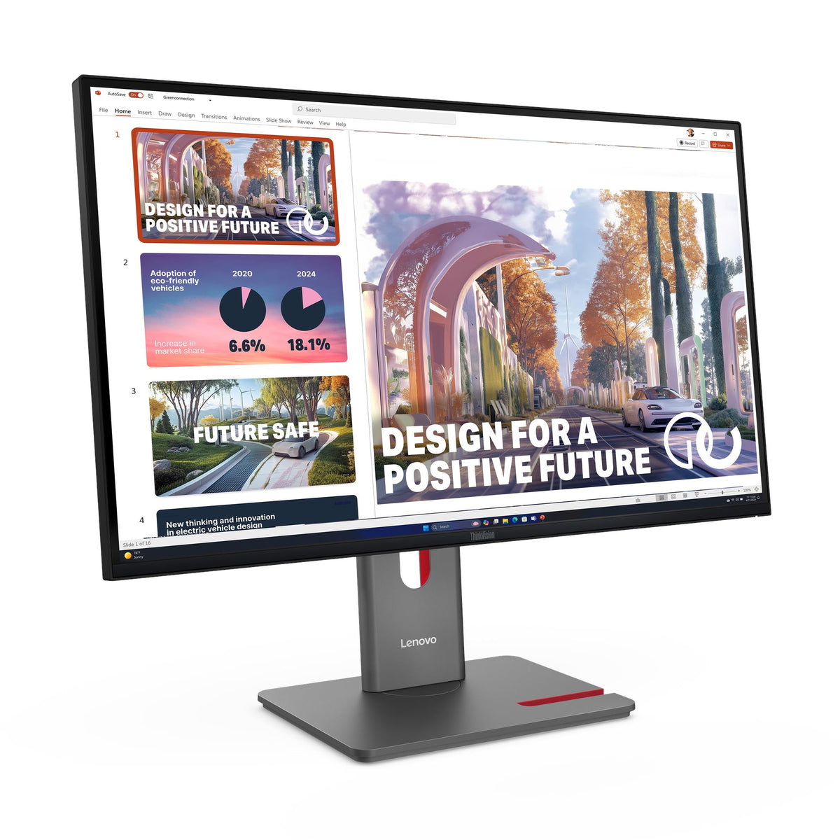 Lenovo ThinkVision P27QD-40 – angle view