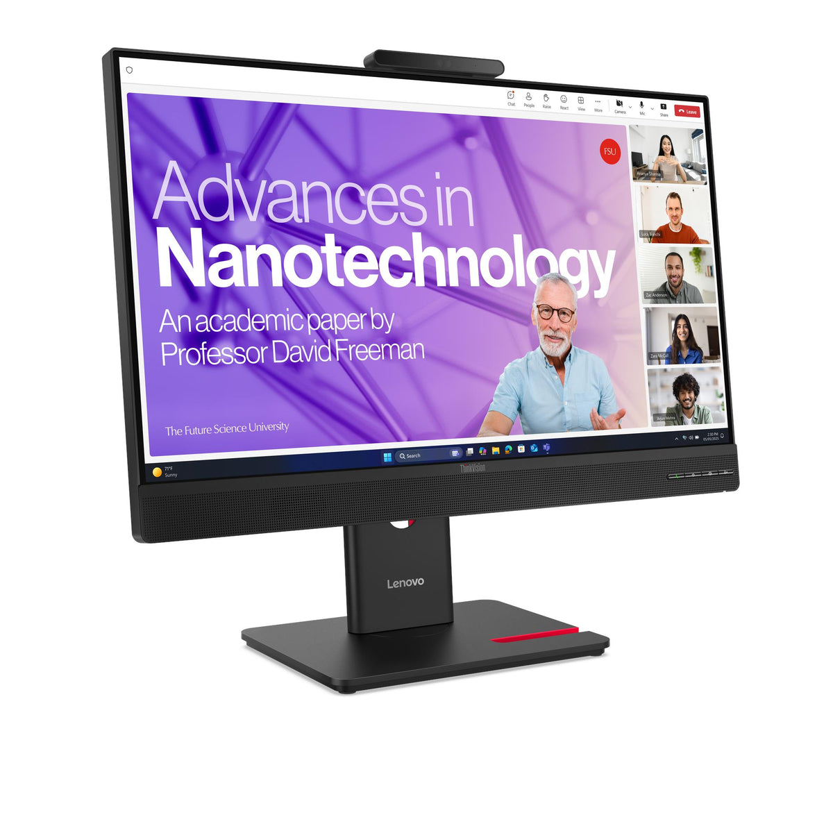Lenovo ThinkVision T24-4v 23.8" Monitor – angled view