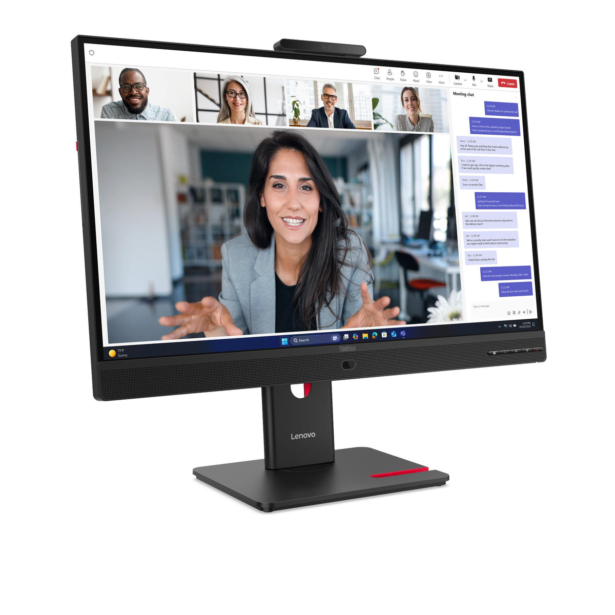 Lenovo ThinkVision T27QD-4v – front view