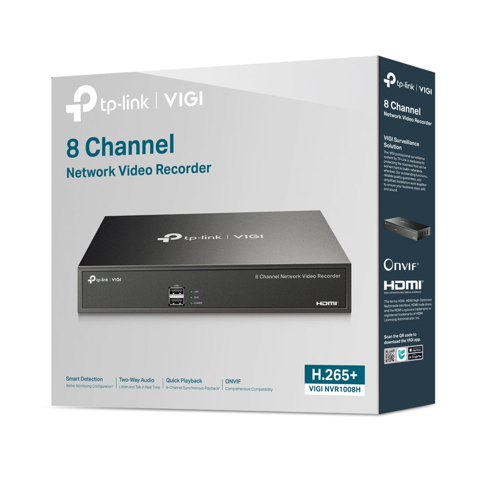 TP-Link VIGI NVR1008H โ retail packaging
