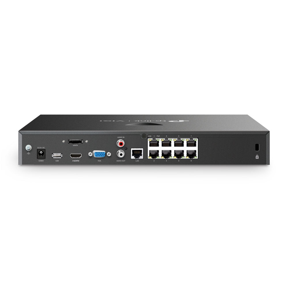 TP-Link VIGI NVR2008H-8MP – rear PoE ports