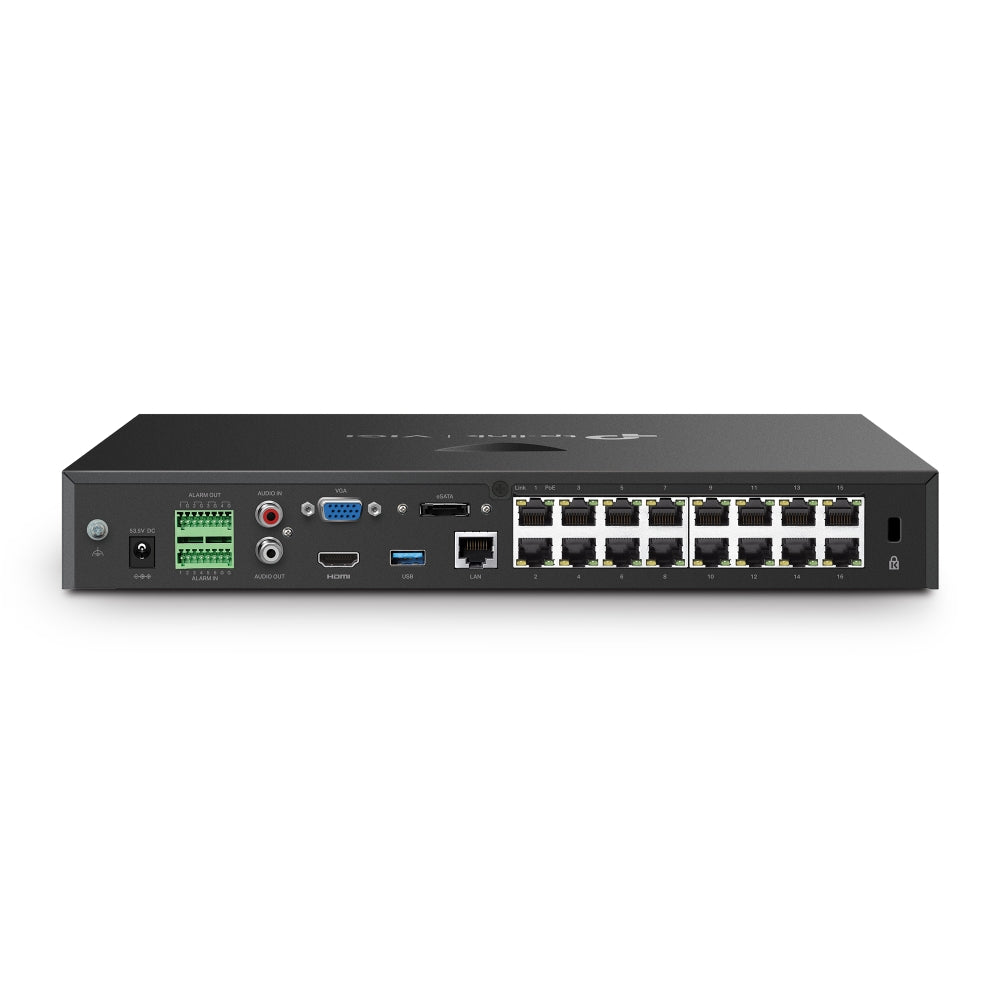 TP-Link VIGI NVR2016H-16MP – rear PoE ports