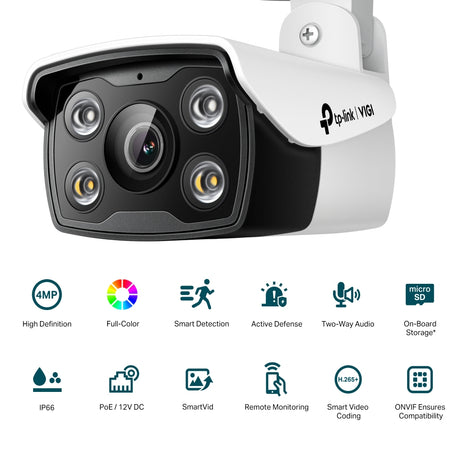 TP-Link VIGI C340 4MP outdoor full-colour bullet camera – view 2