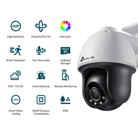 TP-Link VIGI C540 4MP full-colour pan/tilt camera – view 2
