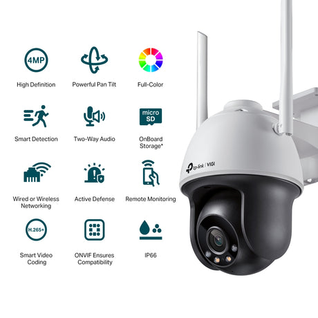 TP-Link VIGI C540-W 4MP Wi-Fi pan/tilt camera – view 2