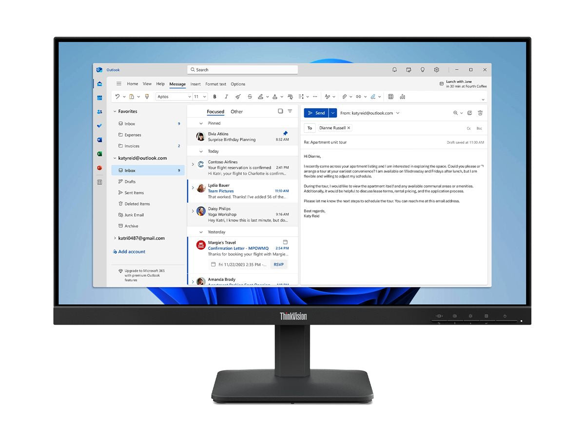 Lenovo ThinkVision S24e-10 23.8 inch FHD Monitor