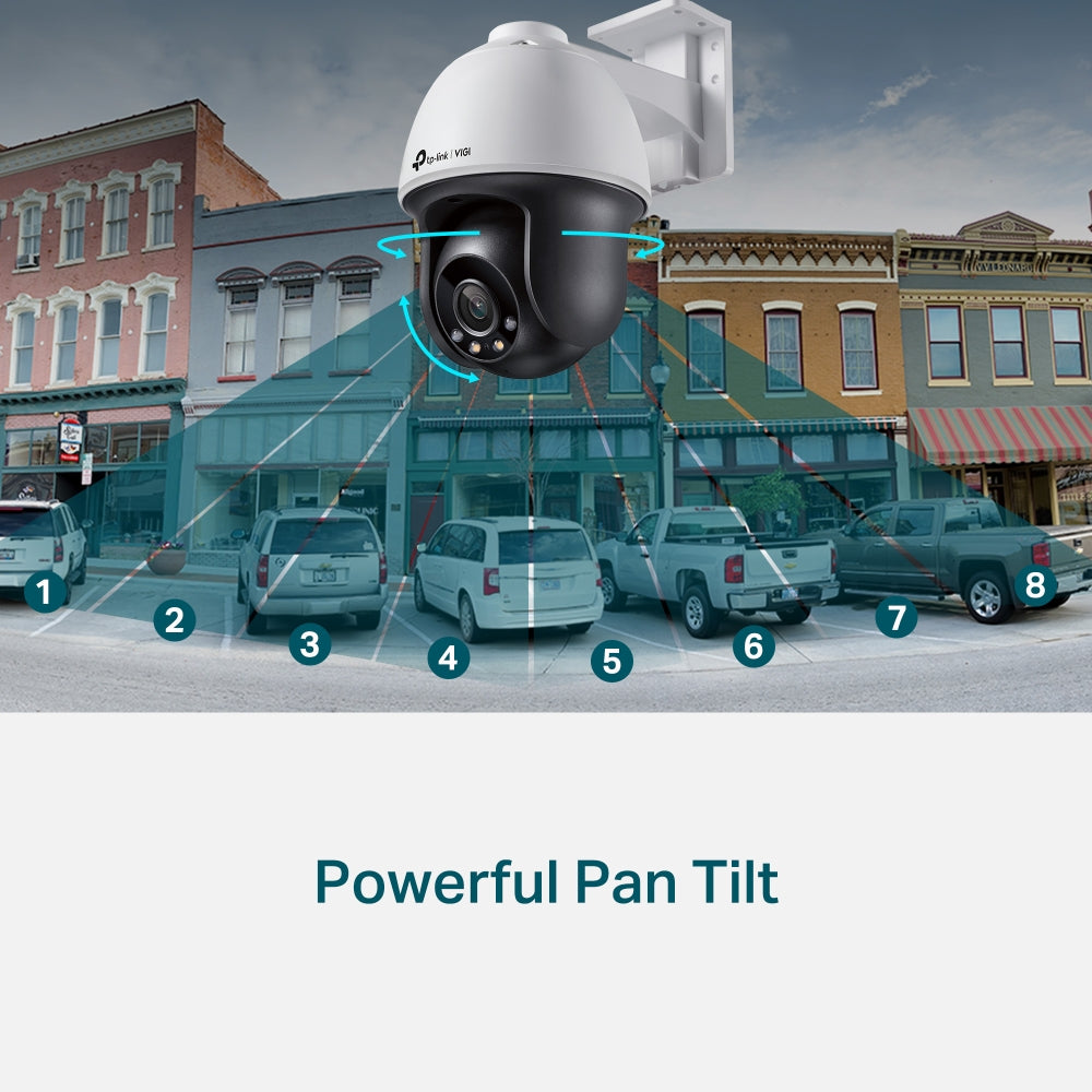 TP-Link VIGI C540 4MP full-colour pan/tilt camera – view 3