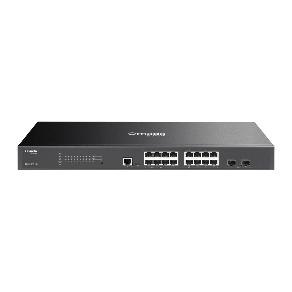 TP-Link SG3218XP-M2 Omada 16-Port 2.5G L2+ Managed PoE+ Switch