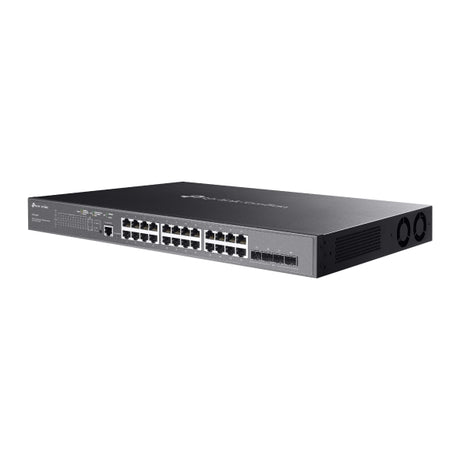TP-Link Omada SG3428MP – front angle view