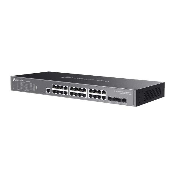 TP-Link Omada SG3428X – front angle view