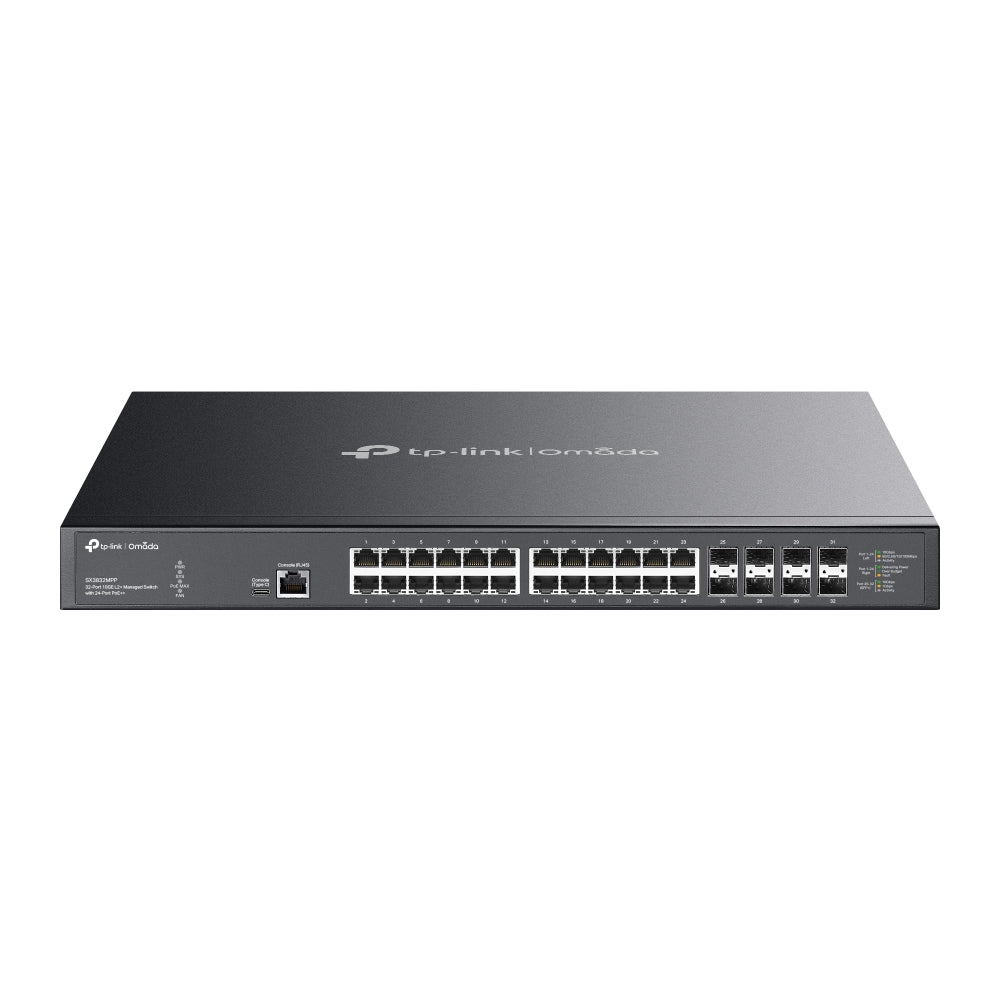TP-Link SX3832MPP Omada 32-Port 10GE L2+ Managed PoE++ Switch