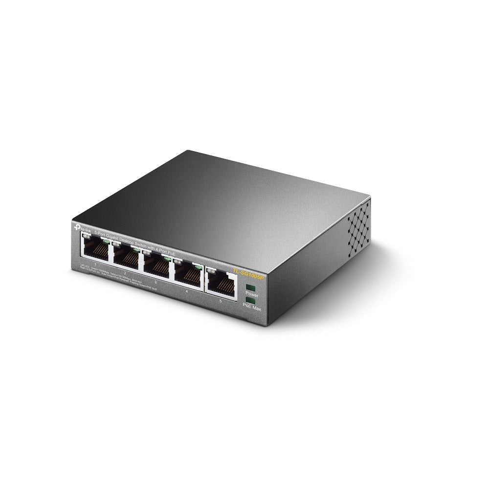 TP-Link TL-SG1005P – right angle view