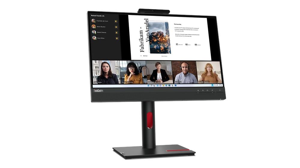 Lenovo ThinkCentre Tiny-In-One 22 Gen 5 – angle view