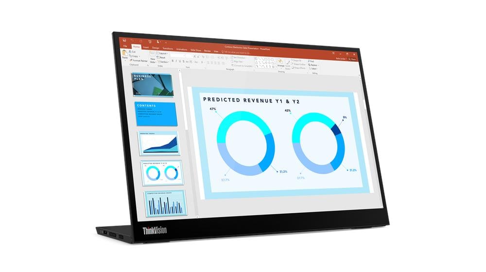 Lenovo ThinkVision M14d – angle view