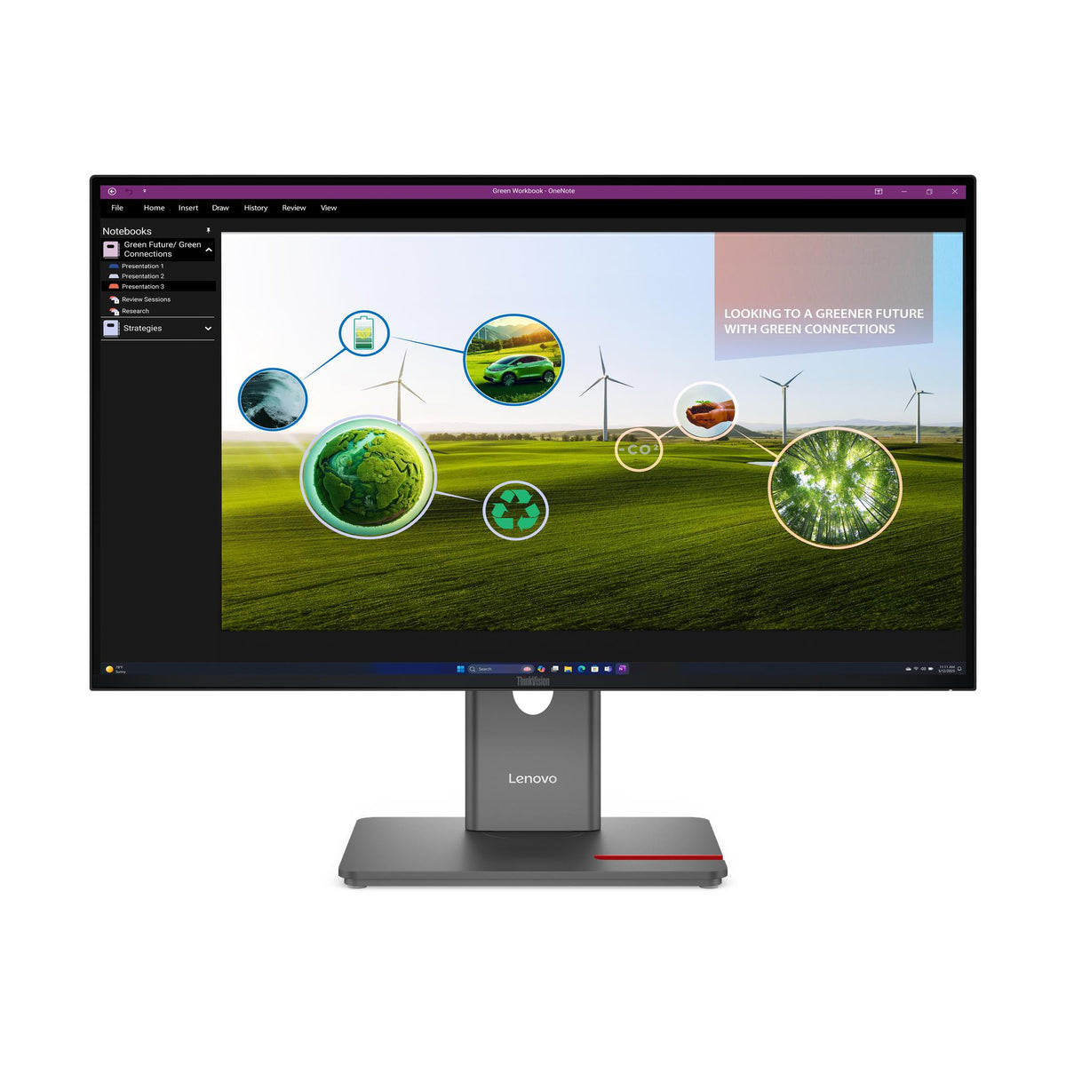 Lenovo ThinkVision P27Q-40 – front view