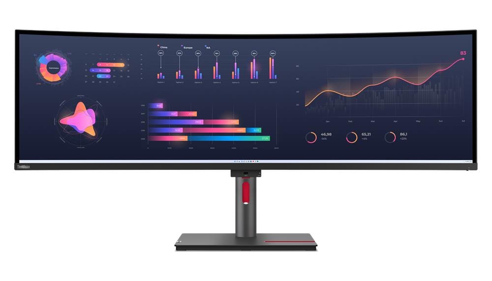 Lenovo ThinkVision P49w-30 – front view