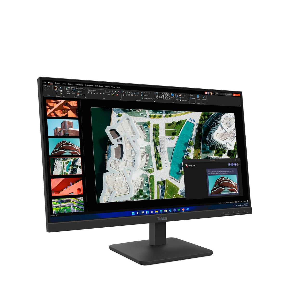 Lenovo ThinkVision S27-4e 27" Monitor – angled view