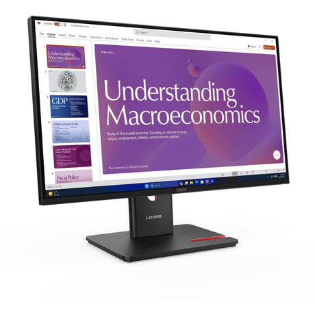 Lenovo ThinkVision T24D-40 23.8" Monitor – angled view