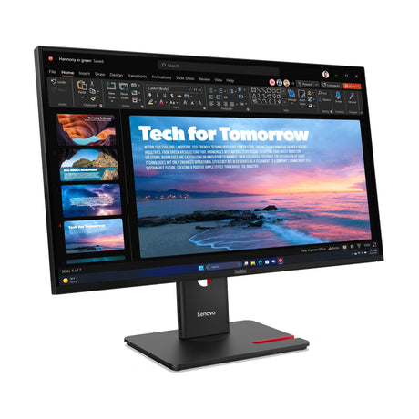 Lenovo ThinkVision T27QD-40 27" QHD Monitor – angled view