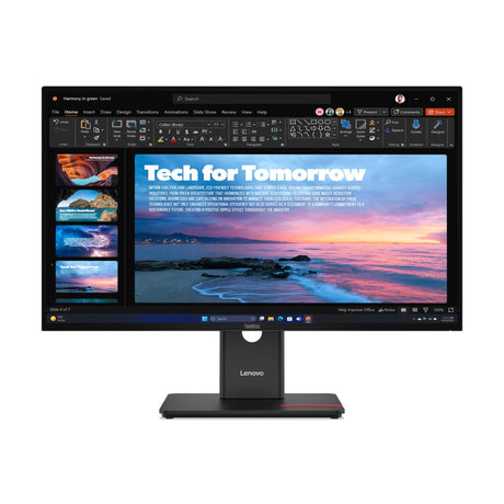 Lenovo ThinkVision T27QD-40 27" QHD Monitor – front view