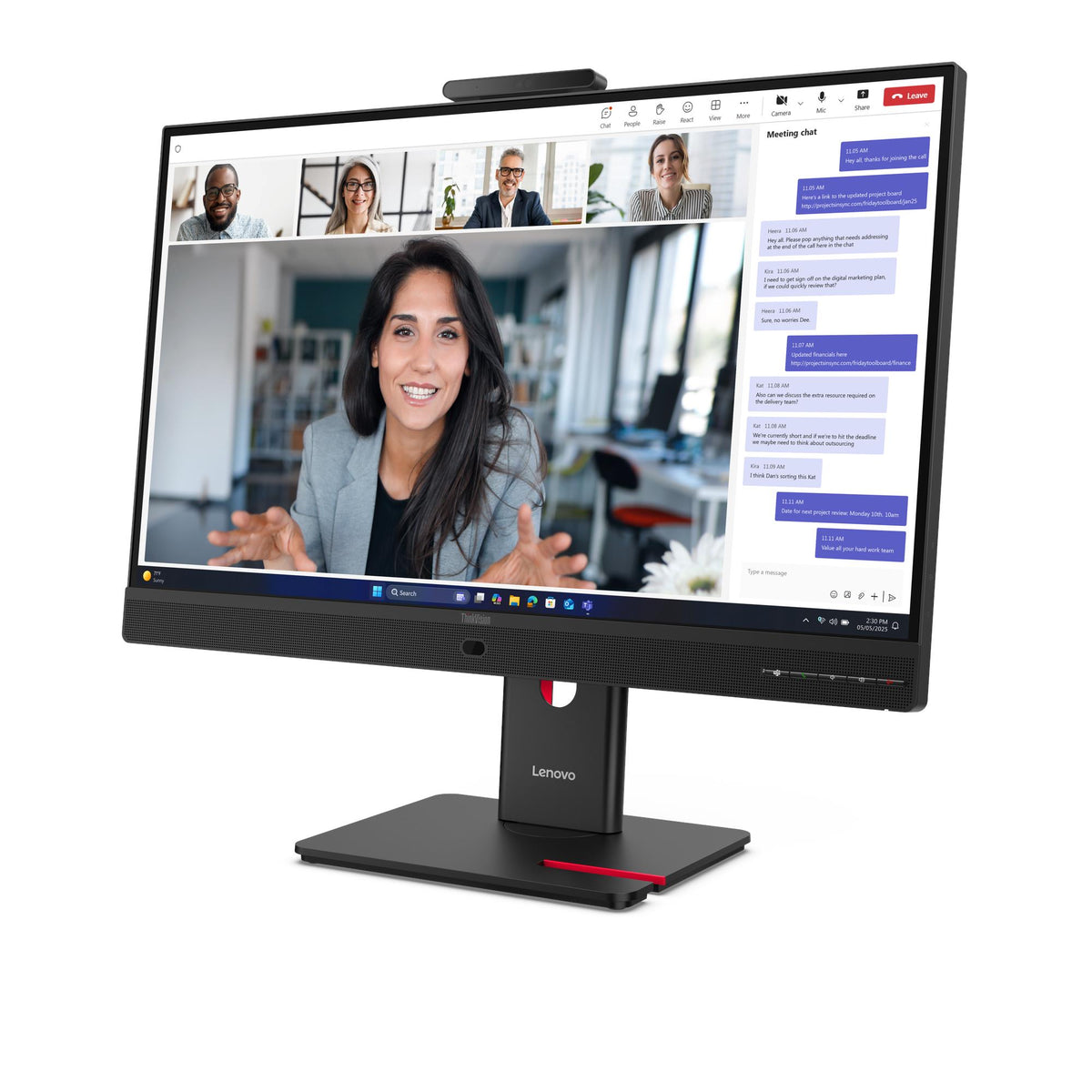 Lenovo ThinkVision T27QD-4v – angle view