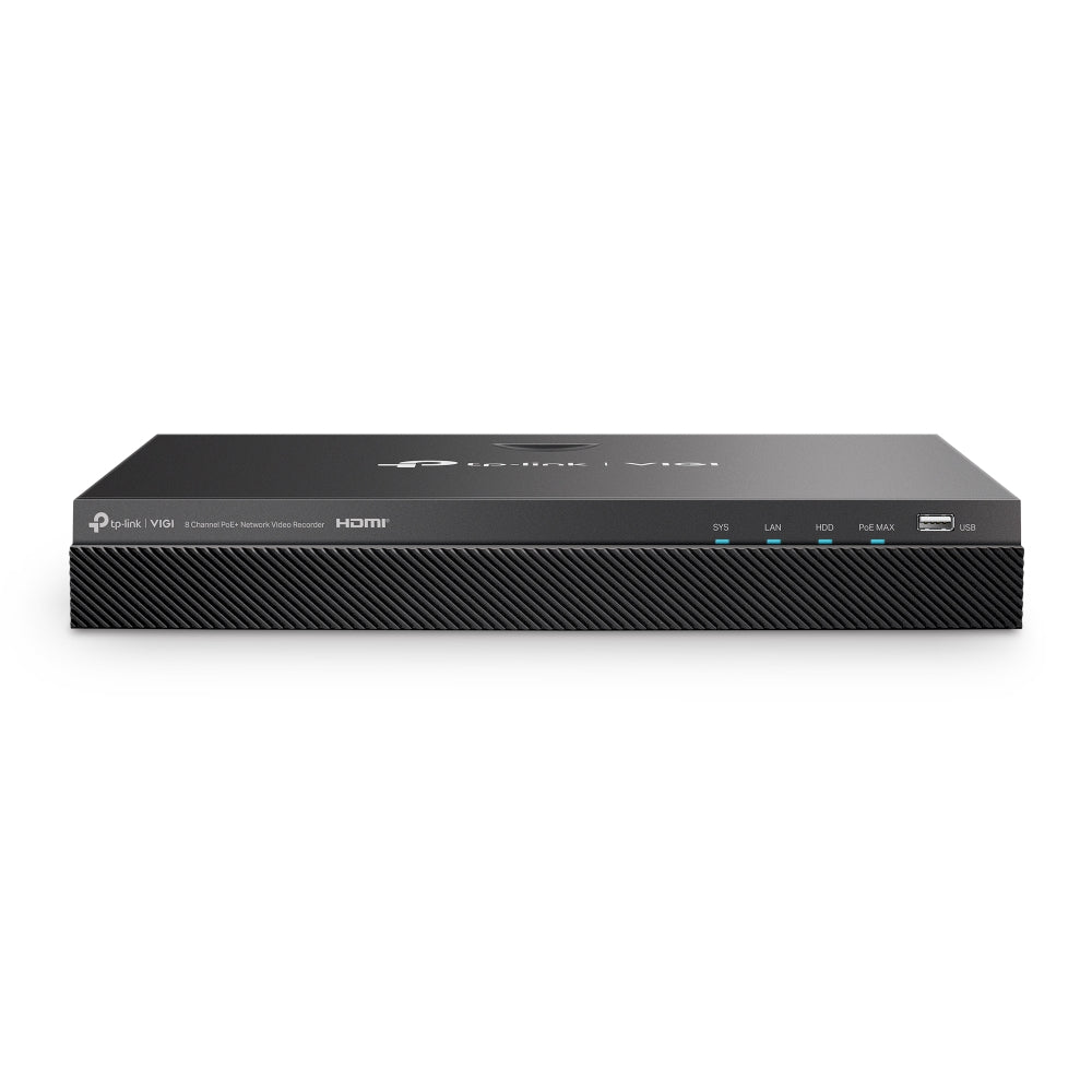 TP-Link VIGI NVR2008H-8MP – front view (reflection)
