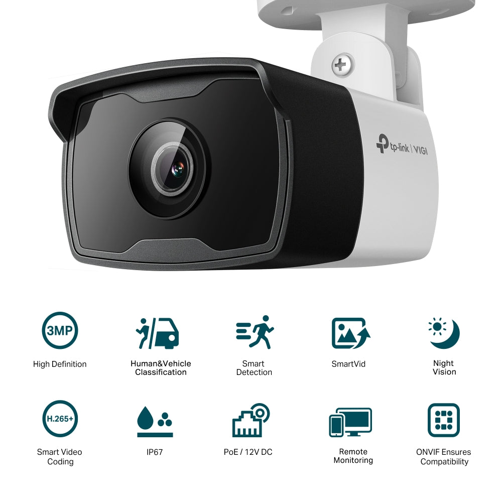 TP-Link VIGI C330I 3MP outdoor bullet camera – view 2