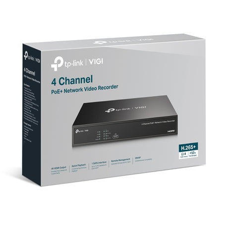 TP-Link VIGI NVR1004H-4P – retail packaging