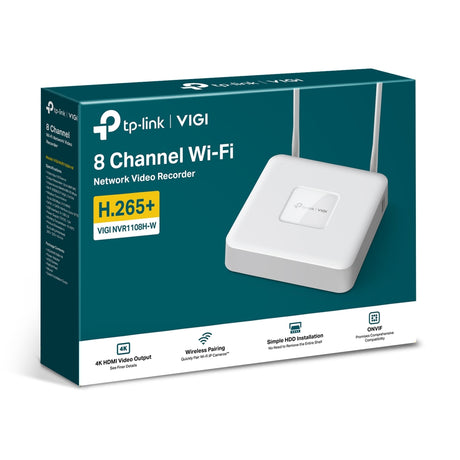TP-Link VIGI NVR1108H-W – retail packaging