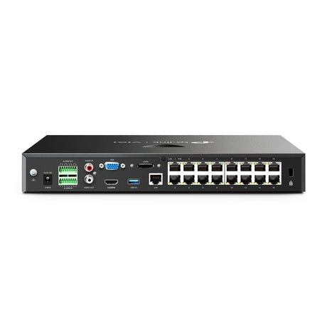 TP-Link VIGI NVR2016H-16P – rear PoE ports