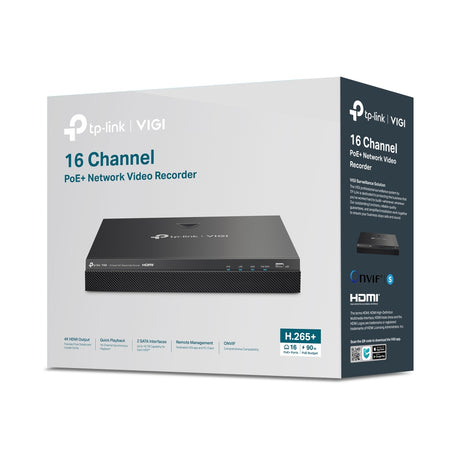 TP-Link VIGI NVR2016H-16P – retail packaging
