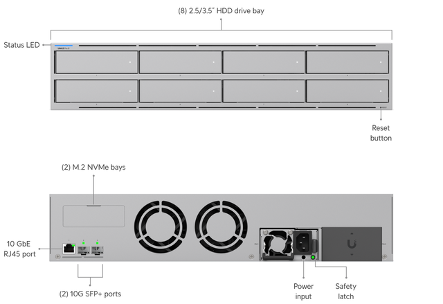 Ubiquiti UNAS Pro 8 Network Attached Storage